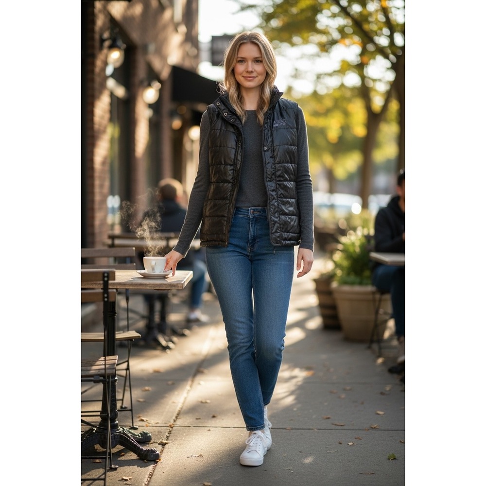 Aeropostale Black Puffer‎ Vest